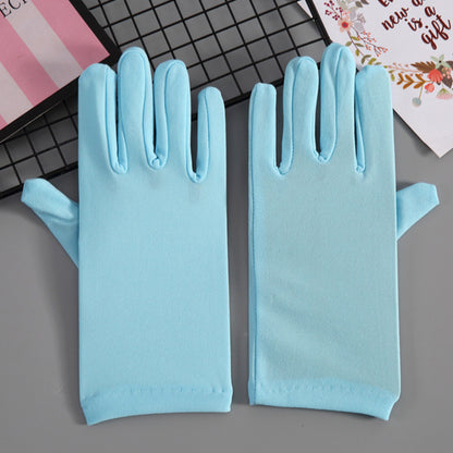 Milk Fiber Solid Color Wrist Gloves - Quaworth